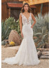 Sexy Ivory Lace Glitter Tulle Scoop Back Wedding Dress Sexy Ivory Lace Glitter Tulle Scoop Back Wedding Dress